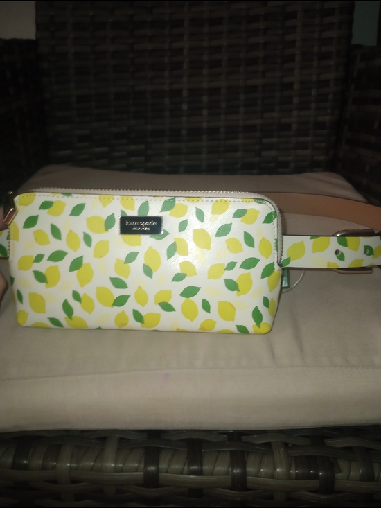 kate spade Handbags - Kate Spade Lemon Leaf Print Belt Bag NWT